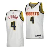 hunter tyson nuggets 2023 nba draft white association edition men jersey scaled