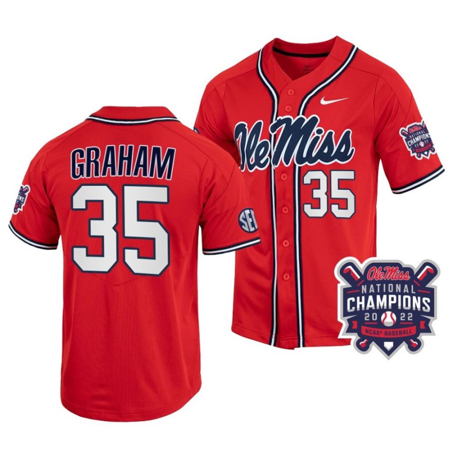 kevin graham ole miss rebels 2022 college world series champions menncaa baseball jersey scaled