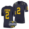 men michigan wolverines blake corum navy cfbplayoff 2023 national champions fuse limited jersey scaled