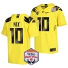 men oregon ducks bo nix yellow 2024 fiesta bowl college football playoff jersey scaled