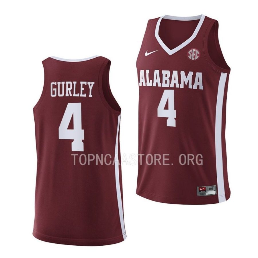 noah gurley alabama crimson tide 2022 23replica basketball crimson jersey scaled