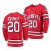 ohio state buckeyes matt cassidy college hockey red jersey scaled