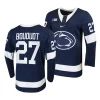 penn state nittany lions jacques bouquot 2023 24 college hockey navy replica jersey scaled