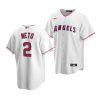 zach neto angels home 2022 mlb draft replica white jersey scaled