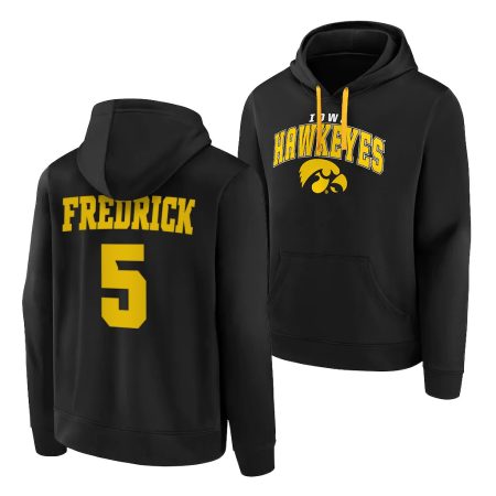 c.j. fredrick black 2020 21 away iowa hawkeyes hoodie