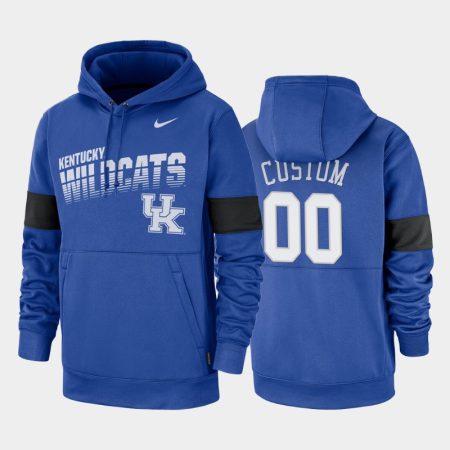 custom royal 2019 sideline therma fit college basketball hoodie