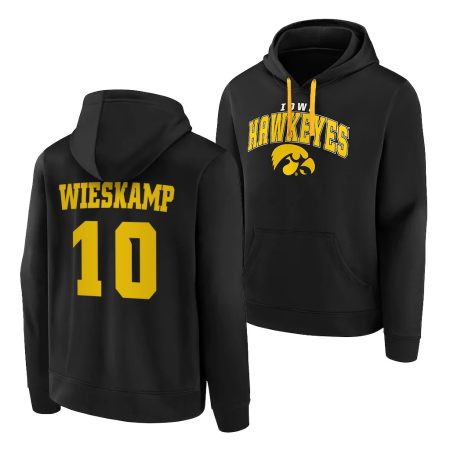 joe wieskamp black 2020 21 away iowa hawkeyes hoodie