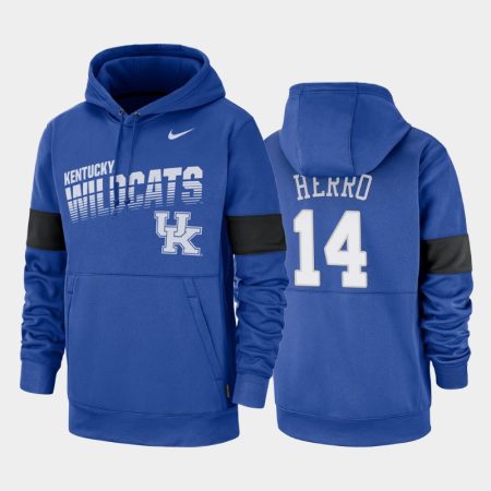 tyler herro royal 2019 sideline therma fit college basketball hoodie