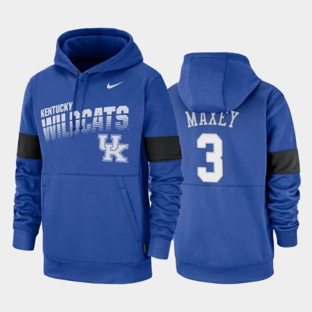 tyrese maxey royal 2019 sideline therma fit college basketball hoodie